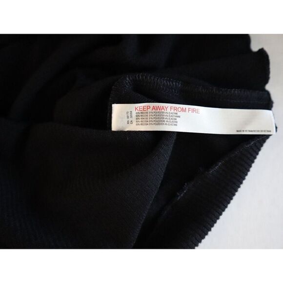 Free People OB1619283 Women's Sz S Black Keep it Basic Long Sleeve Henley Top - Picture 5 of 7